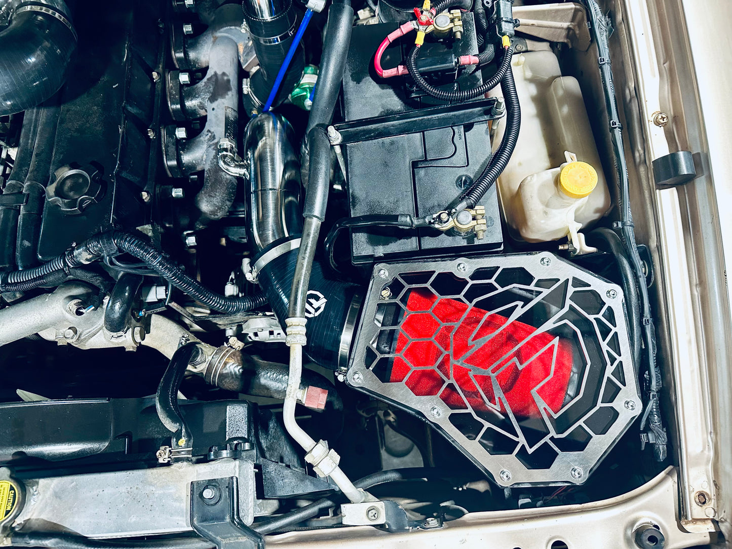 Nissan Patrol Y61 GU TD42 Clear Top Airbox/Intake - Factory Low Mount with Aftermarket Turbo
