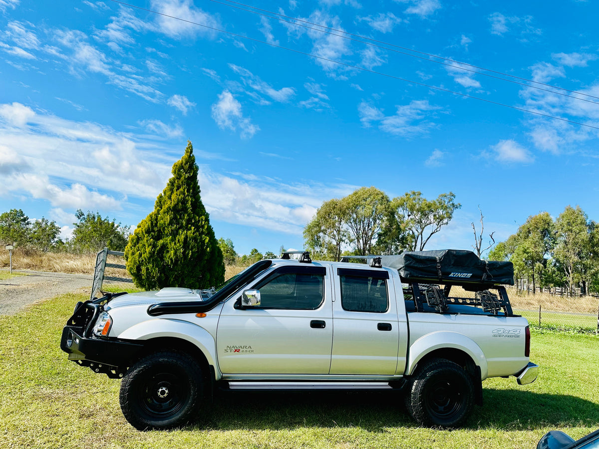 Nissan Navara D22 - Recessed/Cover up - For Nissan Factory Snorkel - Seamless Powder Coated