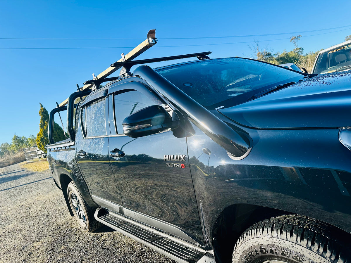 Toyota Hilux N80 - (2015 & Onward) - Short Entry Snorkel - Seamless Powder Coated