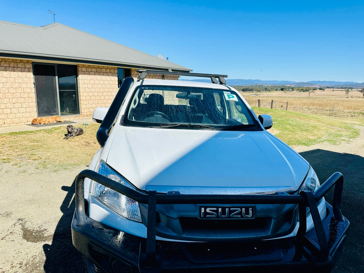 Isuzu Dmax (2012 - 2020) - Mid Entry Snorkel - Basic Weld Powder Coated