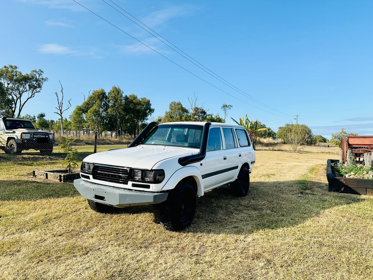 Toyota Landcruiser - 80 Series - 5" DUAL Snorkels - Basic Weld Powder Coated