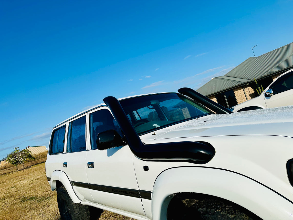 Toyota Landcruiser - 80 Series - 5" DUAL Snorkels - Seamless Powder Coated