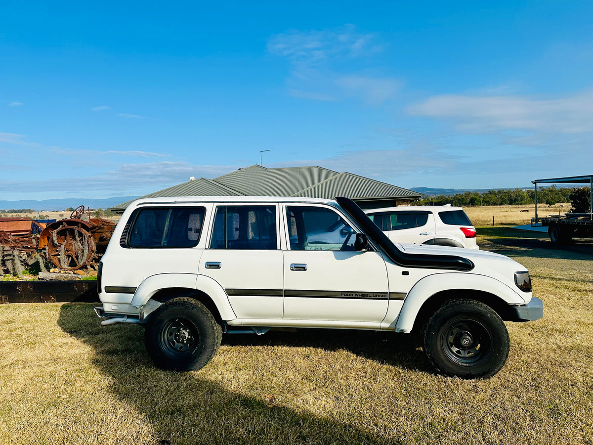 Toyota Landcruiser - 80 Series - 5" DUAL Snorkels - Seamless Powder Coated