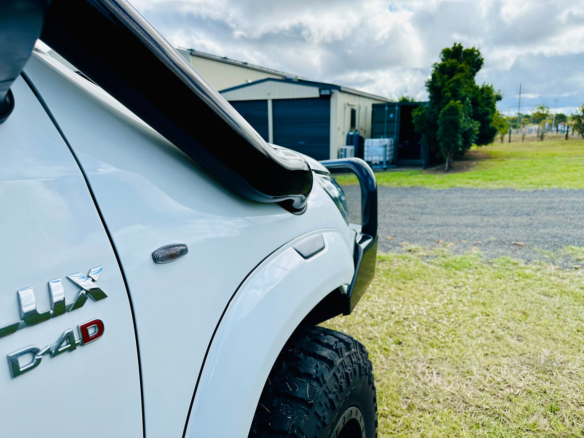 Toyota Hilux N80 - (2015 & Onward) - Mid Entry Snorkel - Seamless Powder Coated