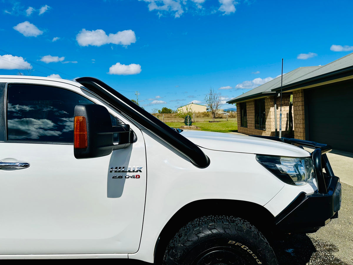 Toyota Hilux N80 - (2015 & Onward) - Short Entry Snorkel - Basic Weld Powder Coated