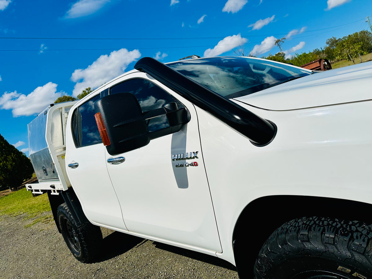 Toyota Hilux N80 - (2015 & Onward) - Short Entry Snorkel - Basic Weld Powder Coated