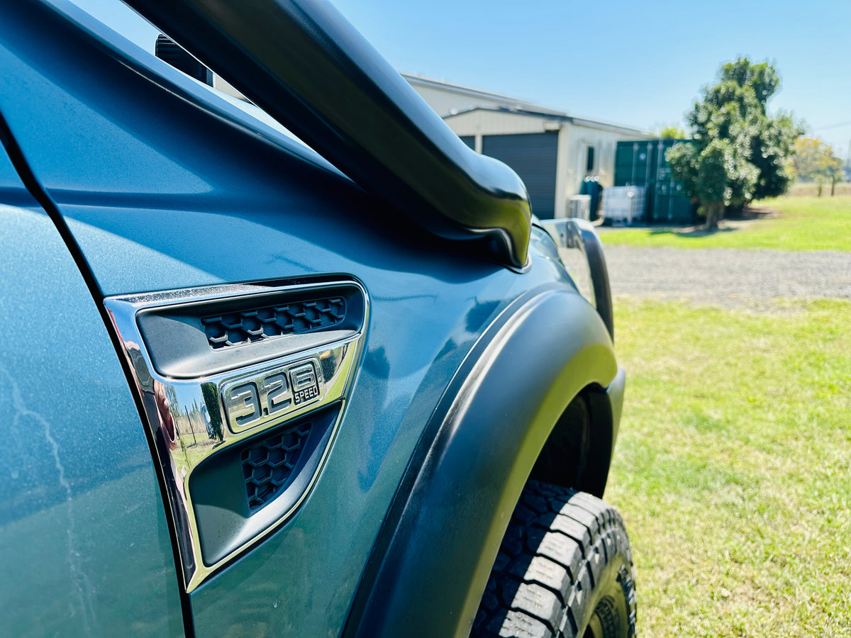 Ford PX Ranger (3.2Lt) - Mid Entry DUAL Snorkels - Seamless Powder Coated