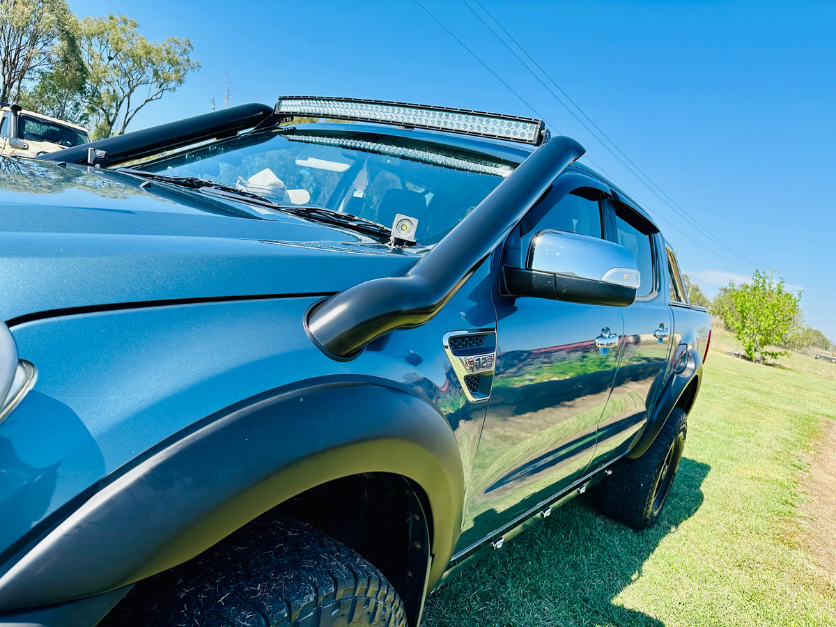 Ford PX Ranger (3.2Lt) - Mid Entry DUAL Snorkels - Seamless Powder Coated