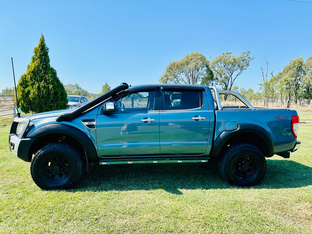 Ford PX Ranger (3.2Lt) - Mid Entry DUAL Snorkels - Seamless Powder Coated