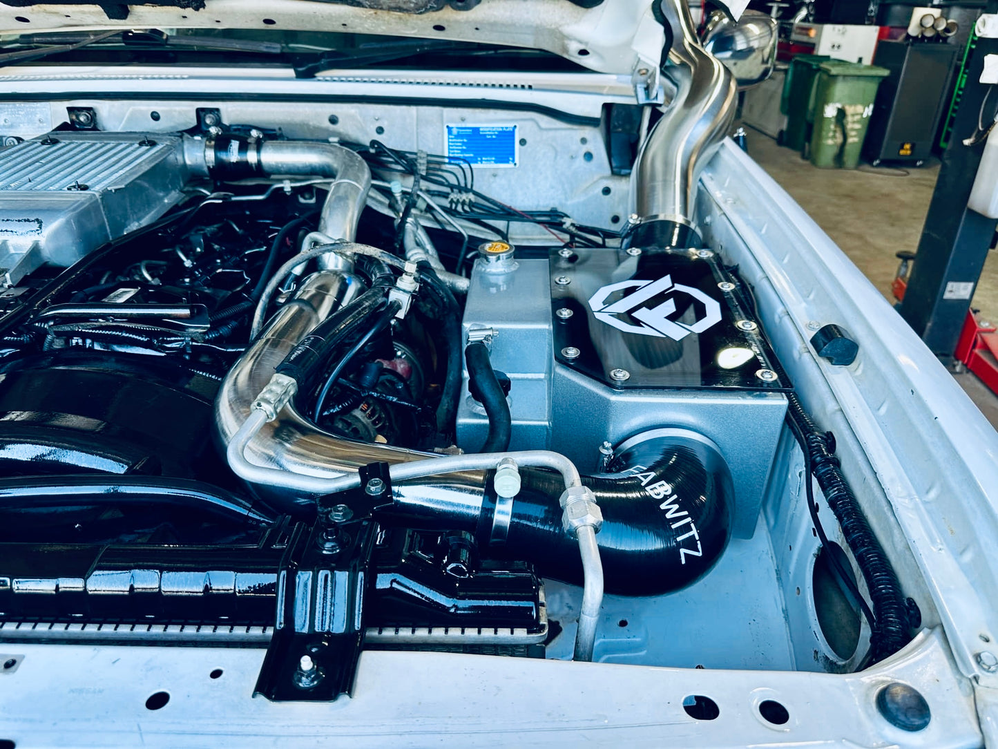 Nissan Patrol GU - Seamless Polished Bonnet Entry Snorkel & Airbox/Intake - Package