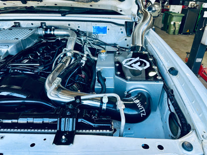 Nissan Patrol GU - Seamless Polished Bonnet Entry Snorkel & Airbox/Intake - Package