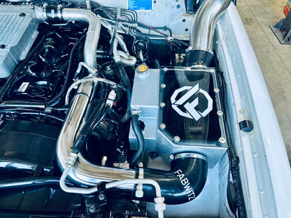 Nissan Patrol GU - Seamless Polished Bonnet Entry Snorkel & Airbox/Intake - Package
