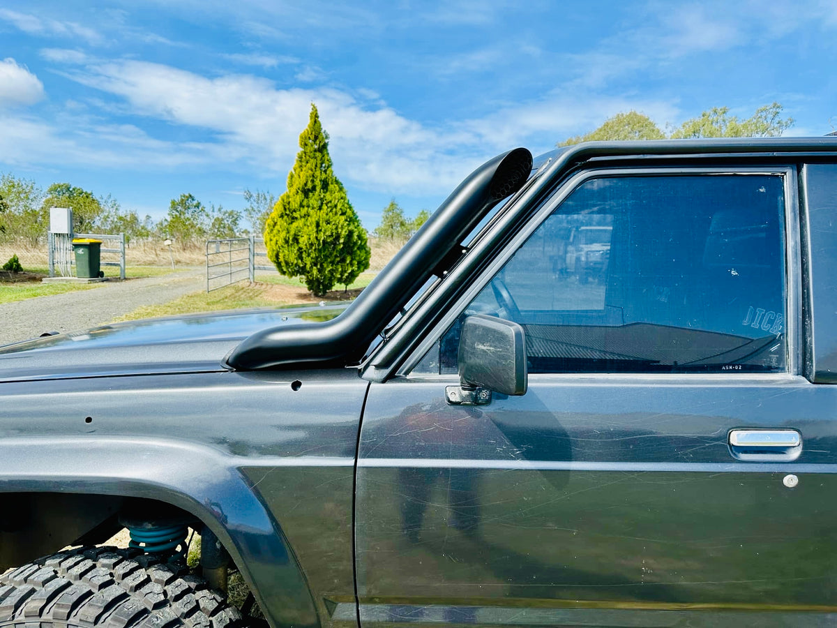 Nissan Patrol GQ - Bonnet Entry Snorkel & Airbox Combo Kit - Seamless Powder Coated