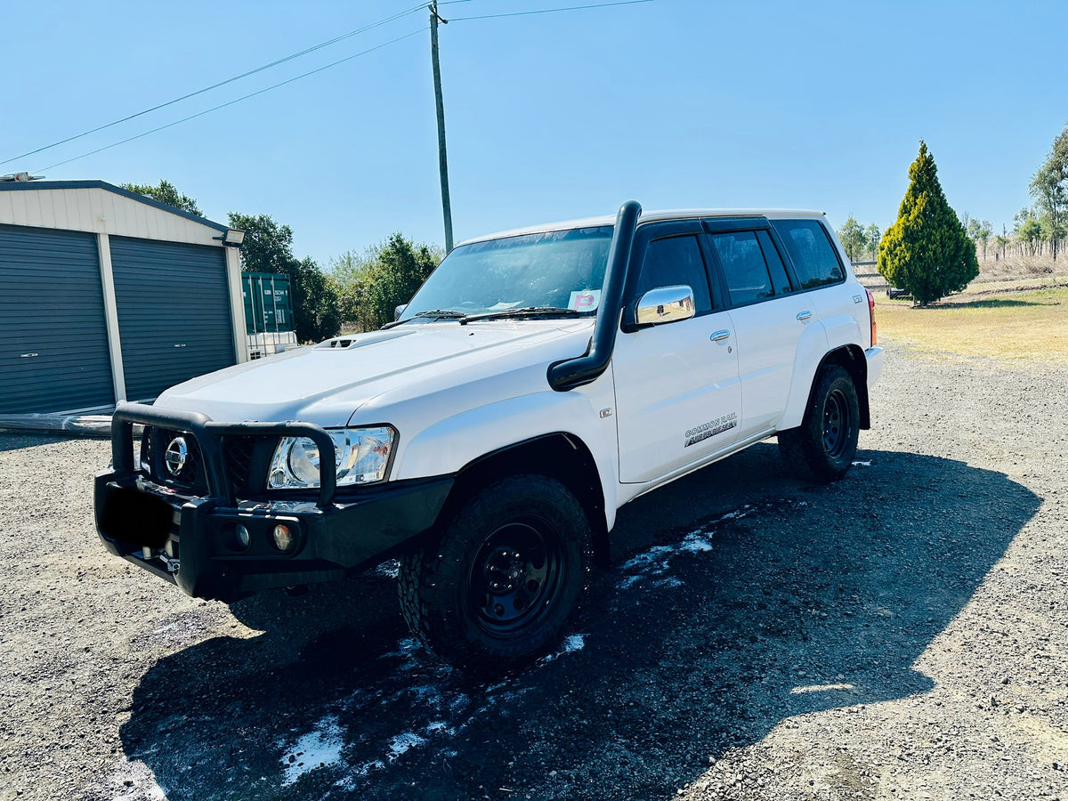 Nissan Patrol GU S1-4 - Cover up / Rounded Guard Entry Snorkel - Basic Weld Powder Coated