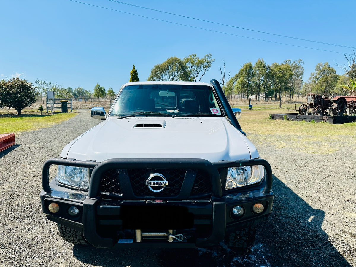 Nissan Patrol GU S1-4 - Cover up / Rounded Guard Entry Snorkel - Basic Weld Powder Coated