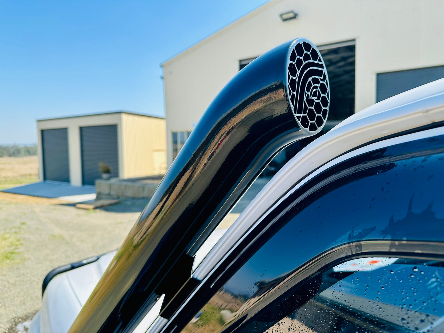 Nissan Patrol GU TB45 & TB48 - Petrol - Cover Up/Rounded Guard Entry Snorkel - Basic Weld Powder Coated