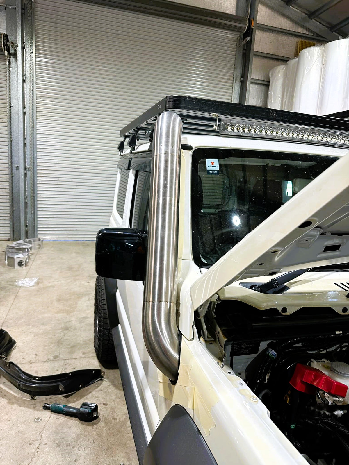 Suzuki Jimny - (2019 - Present) DUAL Snorkels - Seamless Powder Coated