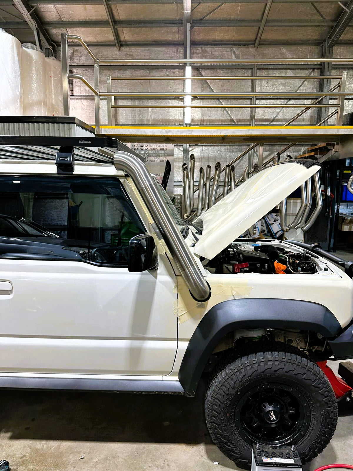 Suzuki Jimny - (2019 - Present) DUAL Snorkels - Seamless Powder Coated