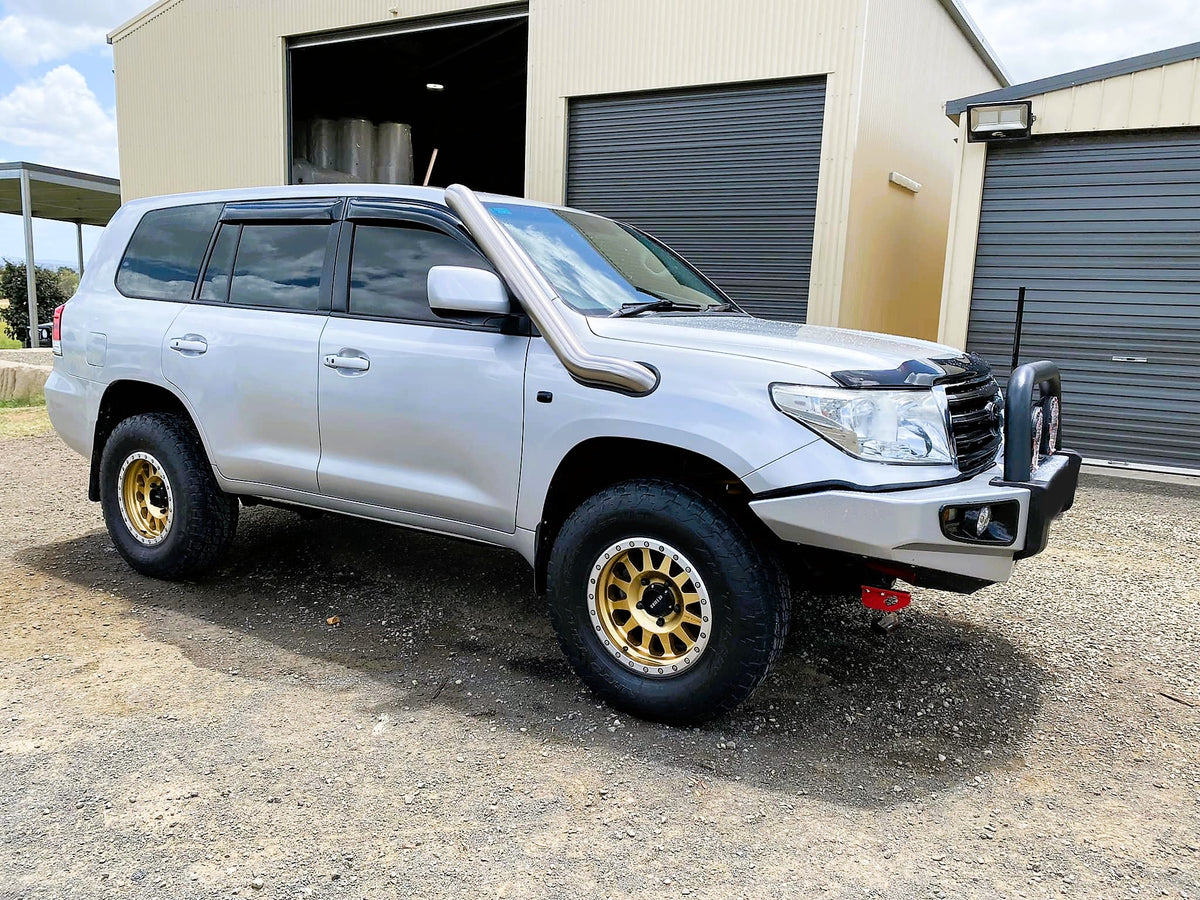 Toyota Landcruiser - 200 Series - 4" Mid Entry Snorkel - Basic Weld Polished