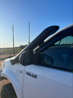 Toyota Hilux N70 - (2005 - 2014) - Mid Entry DUAL Snorkels - Basic Welded Powder Coated