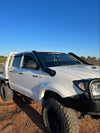 Toyota Hilux N70 - (2005 - 2014) - Mid Entry DUAL Snorkels - Basic Welded Powder Coated