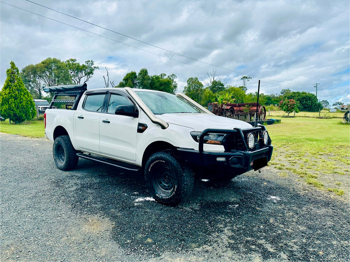 Ford PX Ranger (BI-Turbo WildTrak) - Mid Entry DUAL Snorkels - Basic Weld Polished