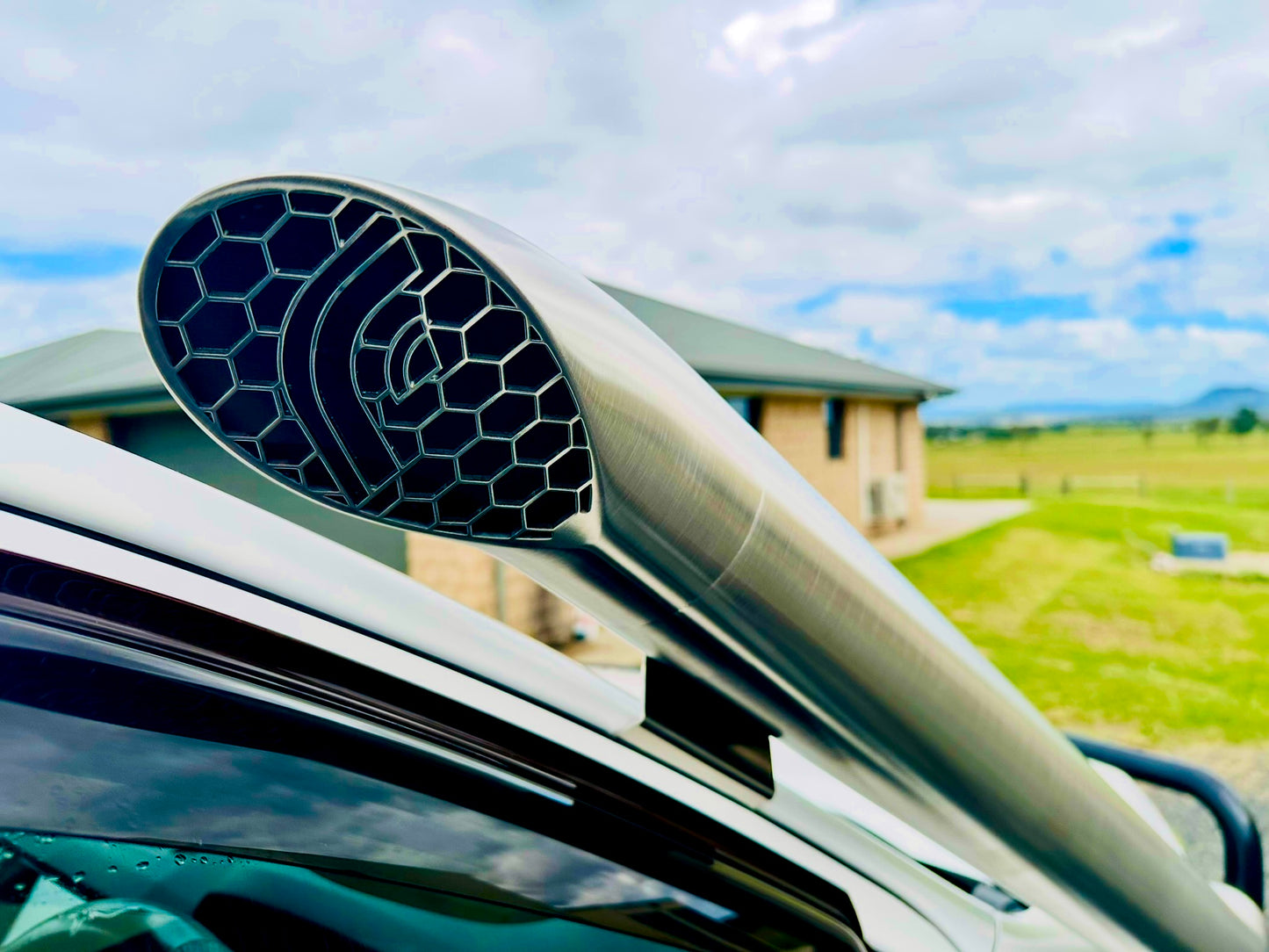 Ford PX Ranger (3.2lt) - Mid Entry DUAL Snorkels - Basic Weld Polished