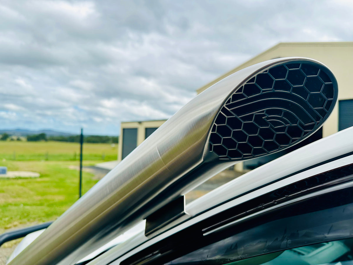Ford PX Ranger (BI-Turbo WildTrak) - Mid Entry DUAL Snorkels - Basic Weld Polished