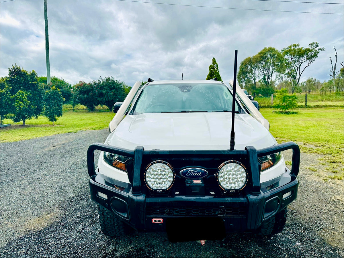 Ford PX Ranger (BI-Turbo WildTrak) - Mid Entry DUAL Snorkels - Basic Weld Polished