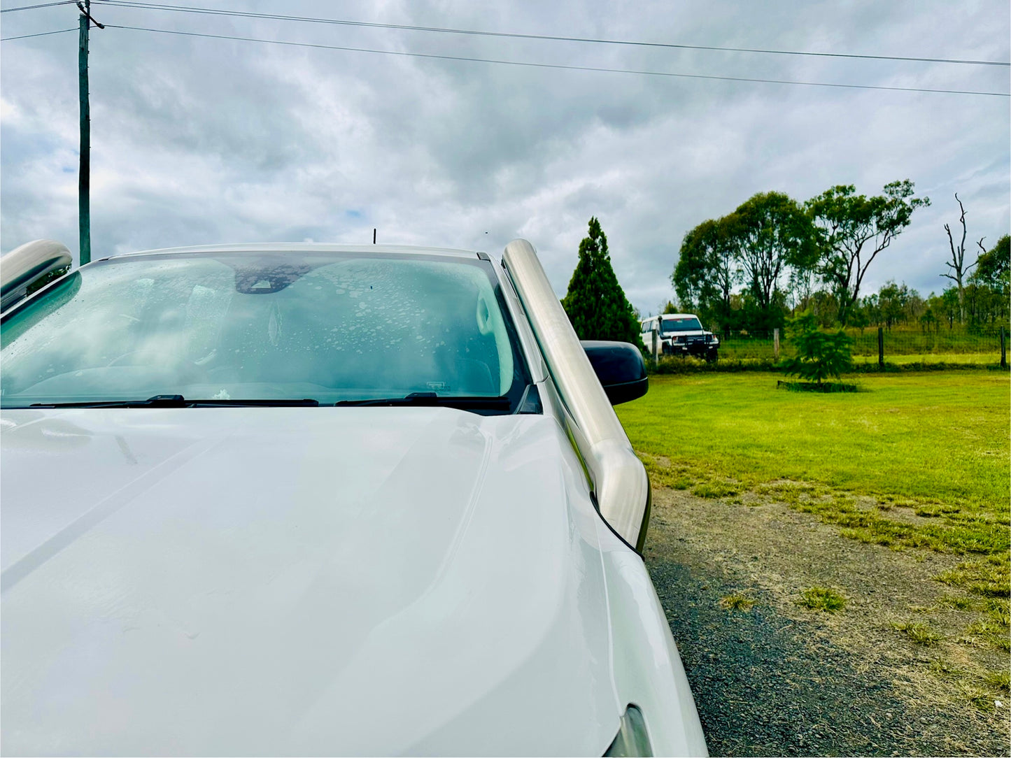 Ford PX Ranger (3.2lt) - Mid Entry DUAL Snorkels - Basic Weld Polished
