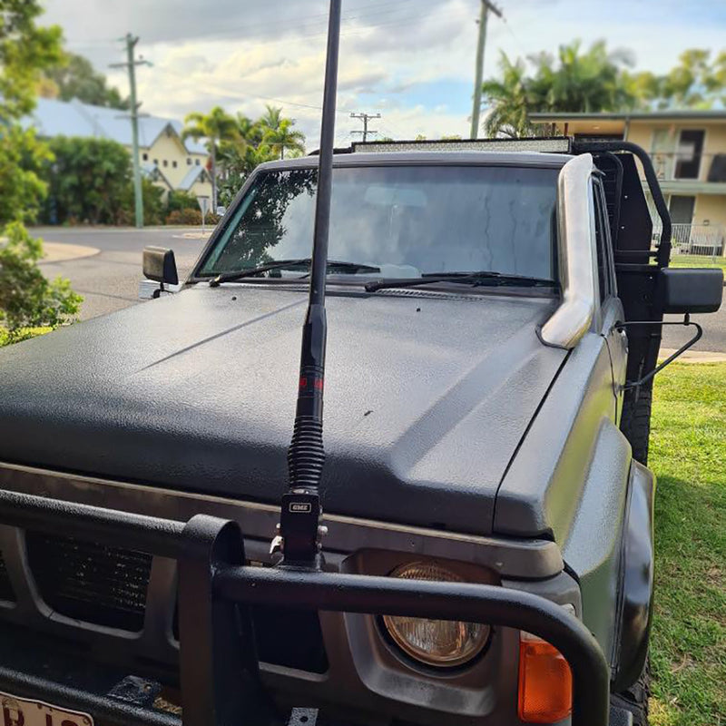 Nissan Patrol GQ - Bonnet Entry Snorkel (on its own) - Seamless Polished