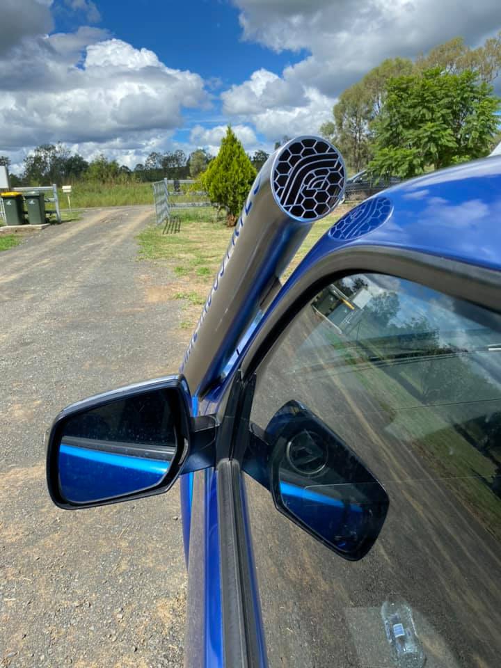 Ford Ranger - PJ/PK Mid Entry Snorkel - Basic Weld Powder Coated