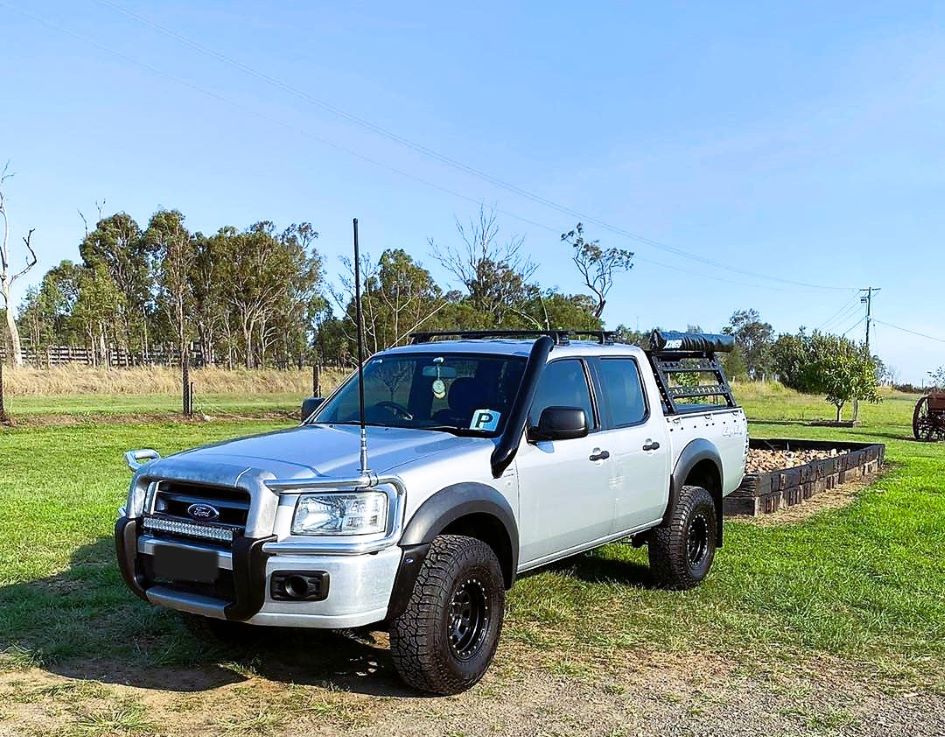 Ford Ranger PK (2008 - 2011) - Short Entry Snorkel - Basic Weld Powder Coated