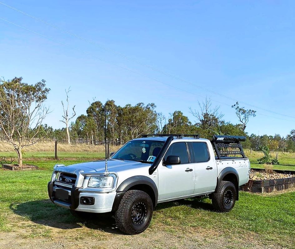 Ford Ranger PK (2008 - 2011) - Short Entry Snorkel - Basic Weld Powder Coated