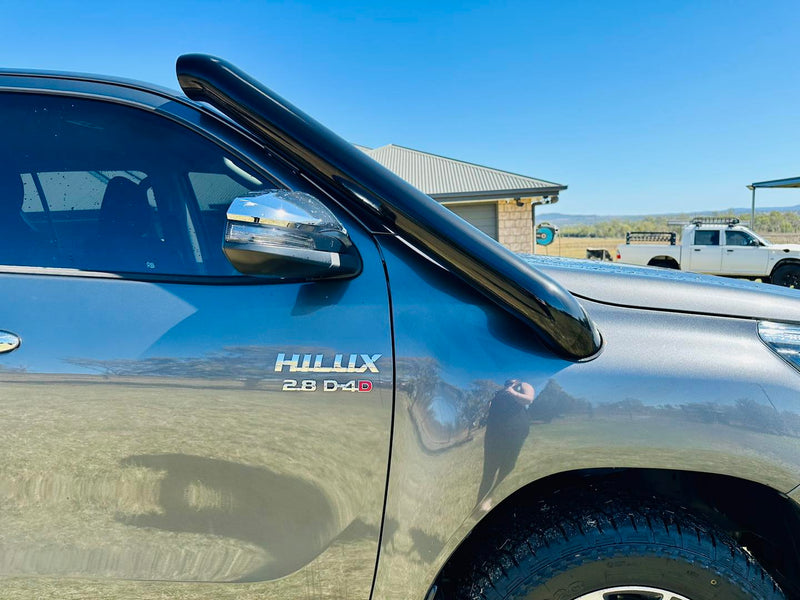 Toyota Hilux N80 - (2015 & Onward) - Short Entry Snorkel - Seamless Powder Coated