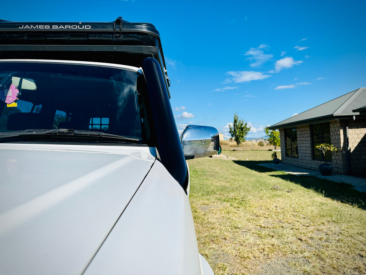 Nissan Patrol GU - DUALS - Short Entry Snorkels - Seamless Powder Coated