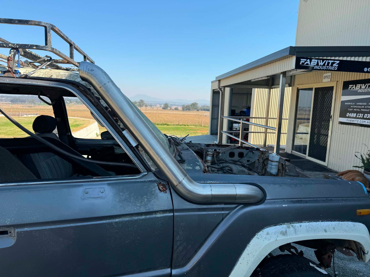 Toyota Landcruiser 60 Series 4" Recessed/Cover Up Snorkel