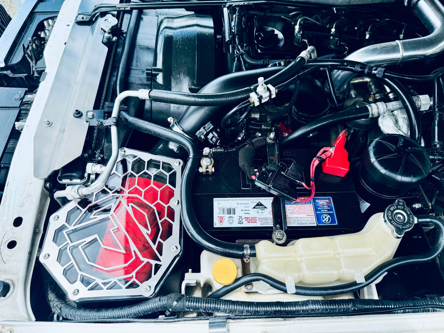 Nissan Patrol Y61 GU ZD30 DI - (2000 - 2004 August) - Direct Injection - Clear Top Highflow Airbox/Intake with 3" Turbo Inlet