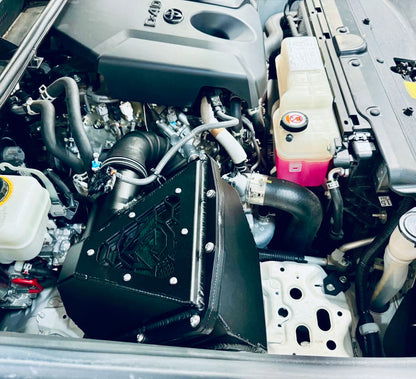 Toyota Landcruiser Prado 150 Series (1GD Engine*) 4" Mid Entry Snorkel & Panel Airbox Package