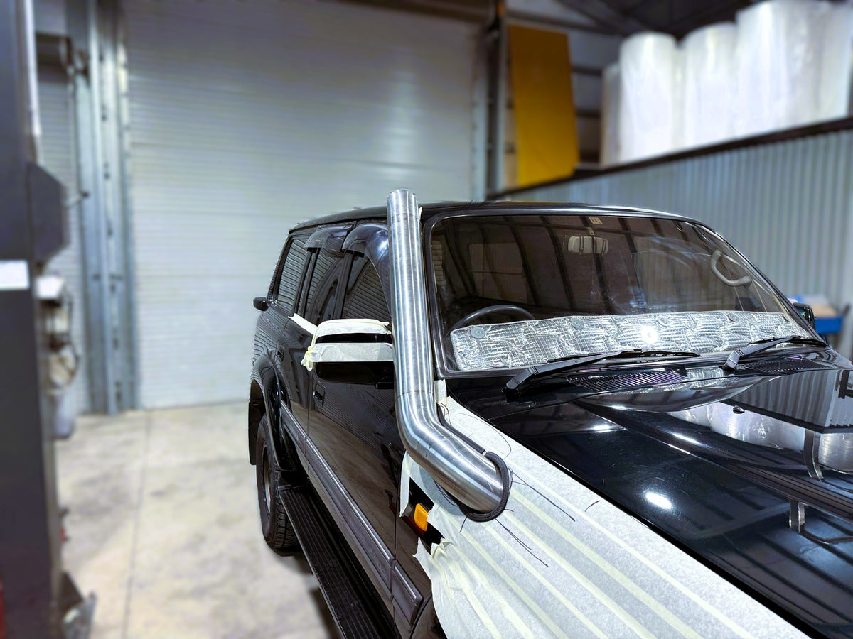 Toyota Landcruiser 80 Series - 4" Mid Entry Snorkel - Seamless Polished