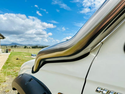 Toyota Hilux N60 - LN167/KZN165 - (1997 - 2004) - DIESEL P/Side DUAL Snorkels - Seamless Polished