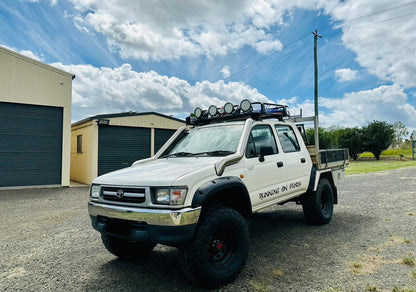 Toyota Hilux N60 - LN167/KZN165 - (1997 - 2004) - DIESEL P/Side DUAL Snorkels - Seamless Polished