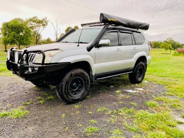 Toyota Prado - 120 Series DUALS - Short Entry Snorkels - Basic Weld Powder Coated