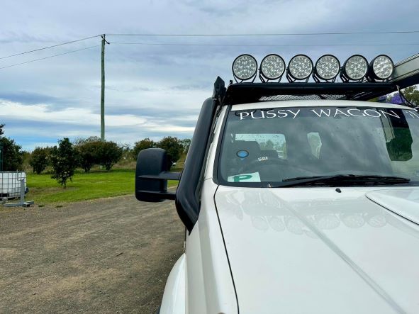 Toyota Prado 120 Series 4" DUAL Short Entry Snorkels