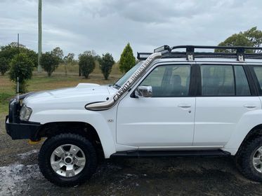Nissan Patrol GU TB45 & TB48 - Petrol - Tapered Guard Entry Snorkel - Basic Weld Polished