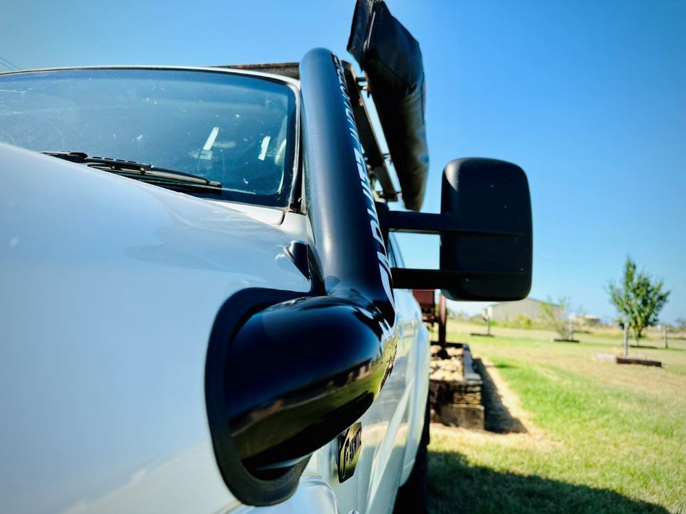 Nissan Patrol GU TB45 & TB48 - Petrol - Cover Up/Rounded Guard Entry Snorkel - Basic Weld Powder Coated