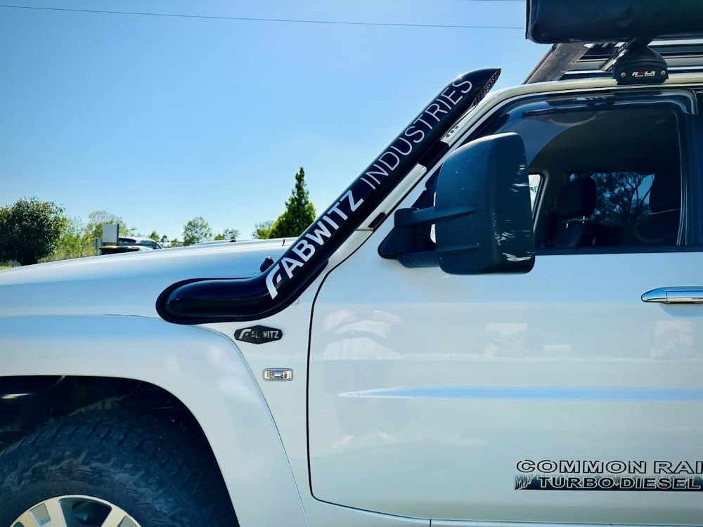 Nissan Patrol GU TB45 & TB48 - Petrol - Cover Up/Rounded Guard Entry Snorkel - Basic Weld Powder Coated