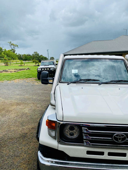 Toyota Landcruiser HDJ - 79 Series (6 Cylinder) - 4" DUAL Snorkels - Seamless Polished