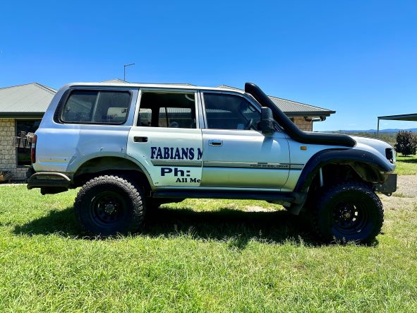 Toyota Landcruiser - 80 Series - 5" Snorkel - Basic Weld Powder Coated