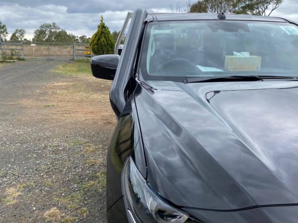 Mazda BT50 (2021 - Present) - Short Entry Snorkel - Basic Weld Powder Coated